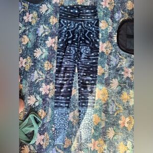 Waterlust Whale Shark Blue and White Patterned Women's Swim Leggings